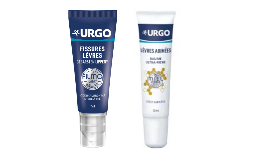 Experte lipverzorging voor beschadigde en gebarsten lippen van de laboratoria urgo